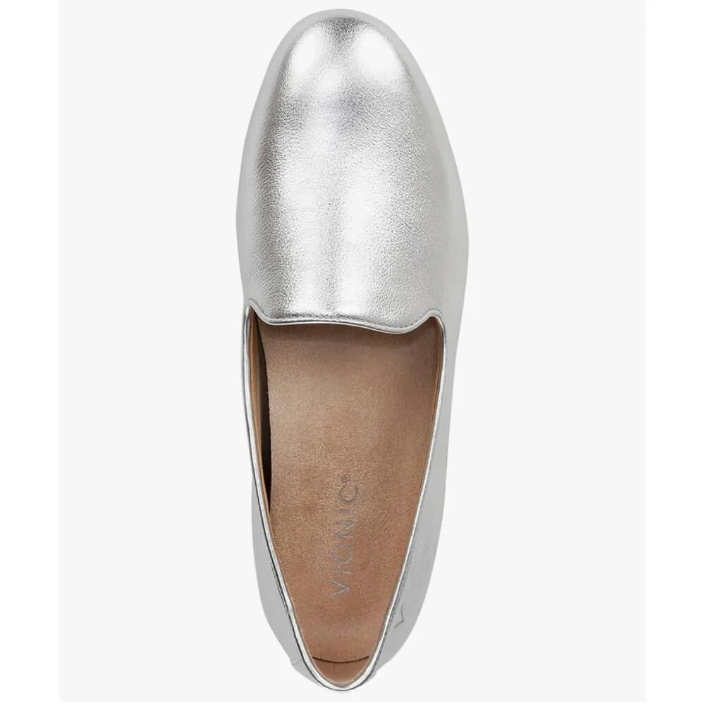 Vionic Women's Willa Slip-on Loafer in Silver Size 8.5 - Picture 4 of 12